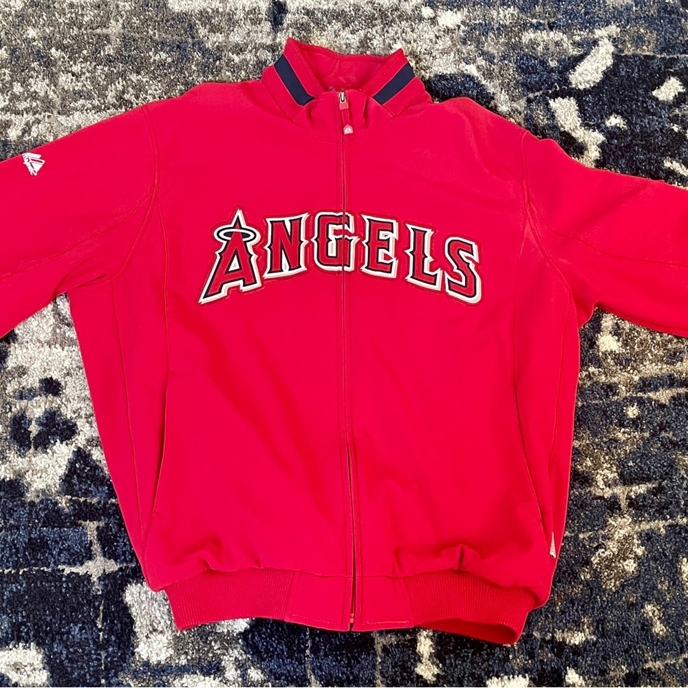 LA Angels Authentic Majestic, Therma Based Jacket Mens 2XL
